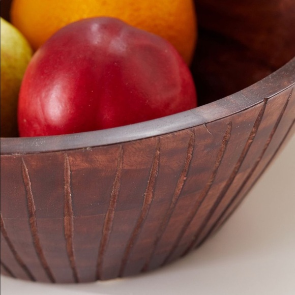 Urban Outfitters Etched Wood Bowl - Picture 3 of 6